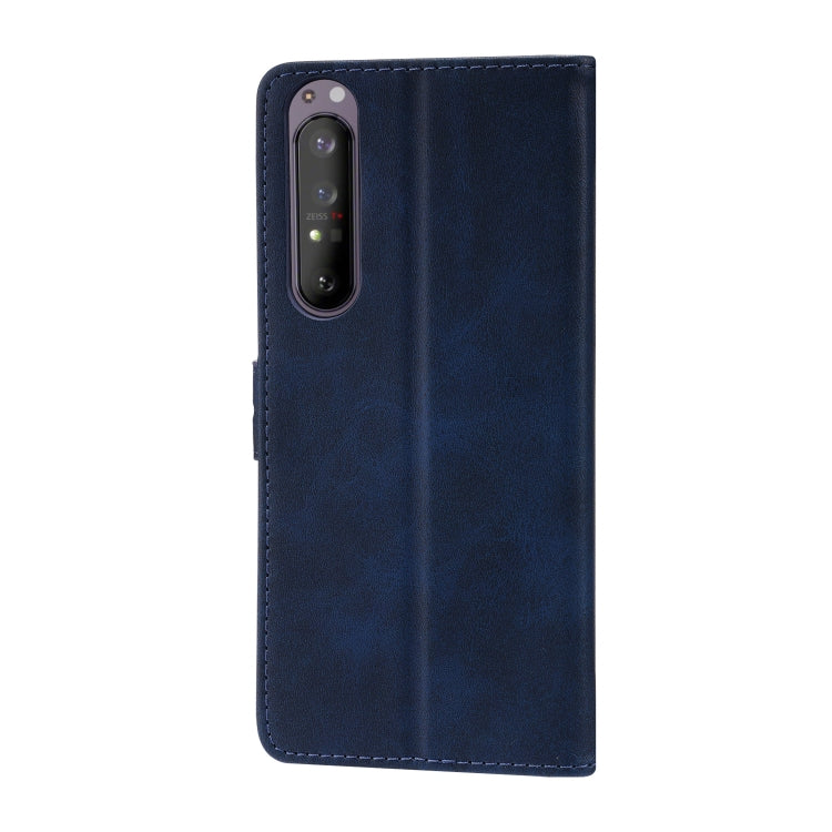 Custodia in pelle a ribalta orizzontale con motivo Happy Cat goffrato con supporto, slot per carte e portafoglio, For Sony Xperia 1 III, For Sony Xperia 5 III, For Sony Xperia 10 III