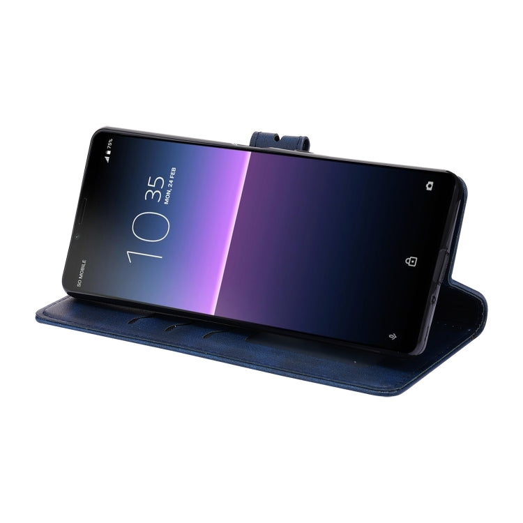 Custodia in pelle a ribalta orizzontale con motivo Happy Cat goffrato con supporto, slot per carte e portafoglio, For Sony Xperia 1 III, For Sony Xperia 5 III, For Sony Xperia 10 III