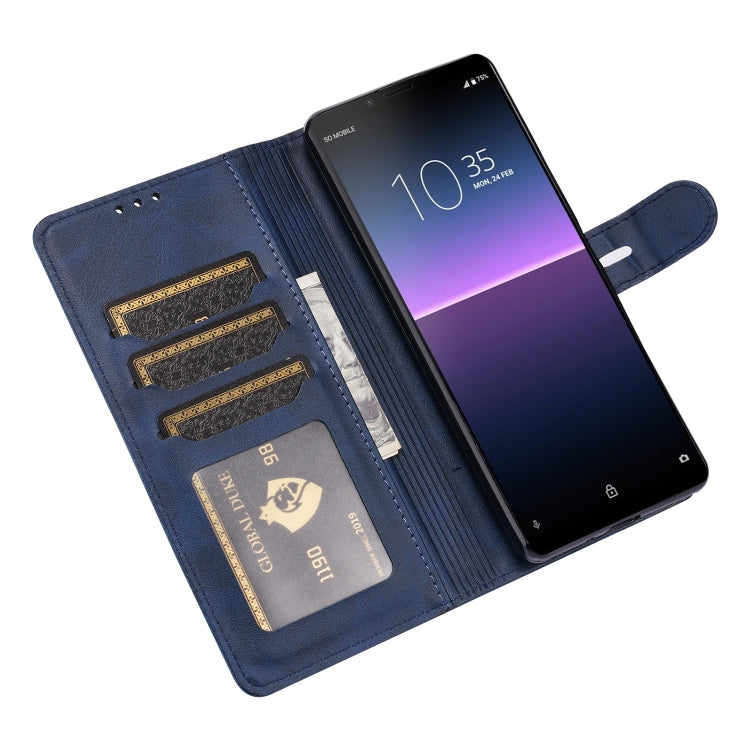 Custodia in pelle a ribalta orizzontale con motivo Happy Cat goffrato con supporto, slot per carte e portafoglio, For Sony Xperia 1 III, For Sony Xperia 5 III, For Sony Xperia 10 III