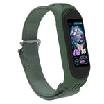 Per cinturino di ricambio per cinturino in twill con fibbia a forma di 9 Xiaomi Mi Band 6/5/4/3