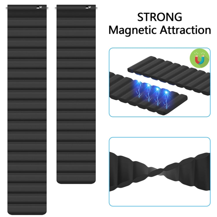 Cinturino di ricambio magnetico universale in silicone, 20mm, 22mm, 20mm For Samsung Smart Watch, 22mm For Samsung Smart Watch
