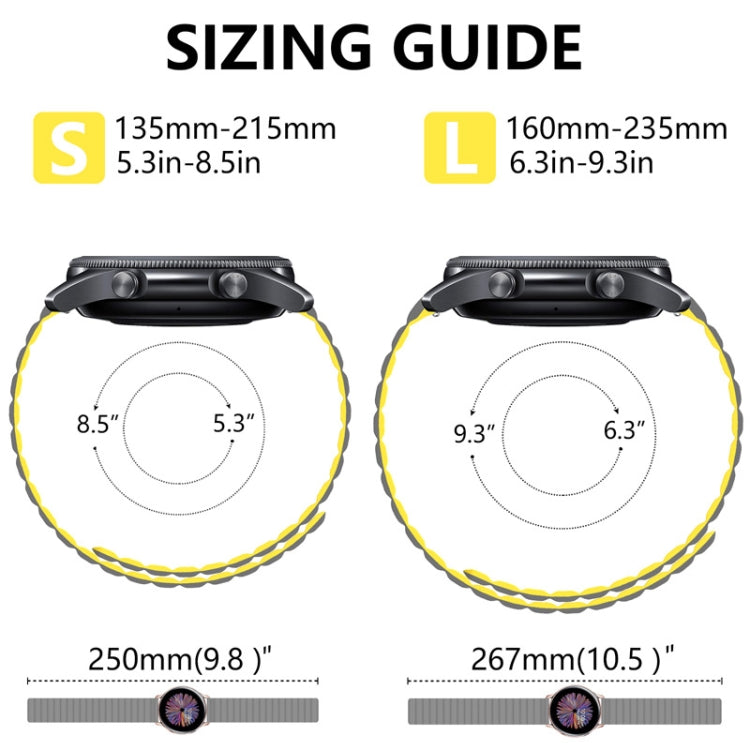 Cinturino di ricambio magnetico universale in silicone, 20mm, 22mm, 20mm For Samsung Smart Watch, 22mm For Samsung Smart Watch