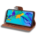 Custodia in pelle goffrata con design a doppia piegatura in vitello con mandala di diamanti con portafoglio, porta carte e fessure per carte, For Huawei Mate 20 Pro, For Huawei Mate 20 Lite /, For Huawei nova 5, For Huawei P Smart 2019                 ...