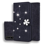 Custodia in pelle goffrata con design a doppia piegatura in vitello con mandala di diamanti con portafoglio, porta carte e fessure per carte, For Huawei Mate 20 Pro, For Huawei Mate 20 Lite /, For Huawei nova 5, For Huawei P Smart 2019                 ...