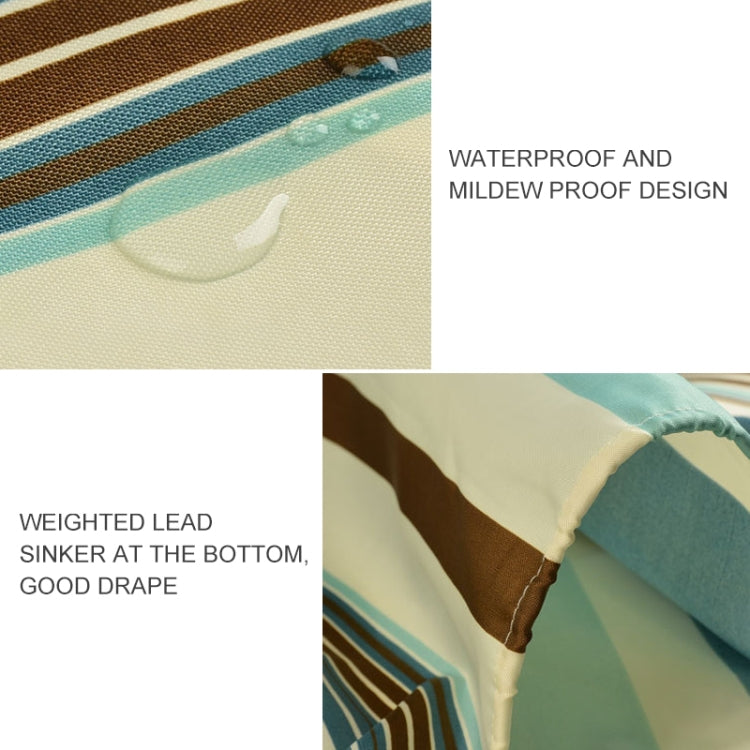 Tende da doccia in tessuto di poliestere impermeabile spesso a trama verticale multicolore, 180x180cm, 180x200cm, 200x180cm, 200x200cm, 200x220cm, 200x240cm, 180x220cm, 180x240cm, 150x180cm, 120x180cm