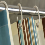 Tende da doccia in tessuto di poliestere impermeabile spesso a trama verticale multicolore, 180x180cm, 180x200cm, 200x180cm, 200x200cm, 200x220cm, 200x240cm, 180x220cm, 180x240cm, 150x180cm, 120x180cm