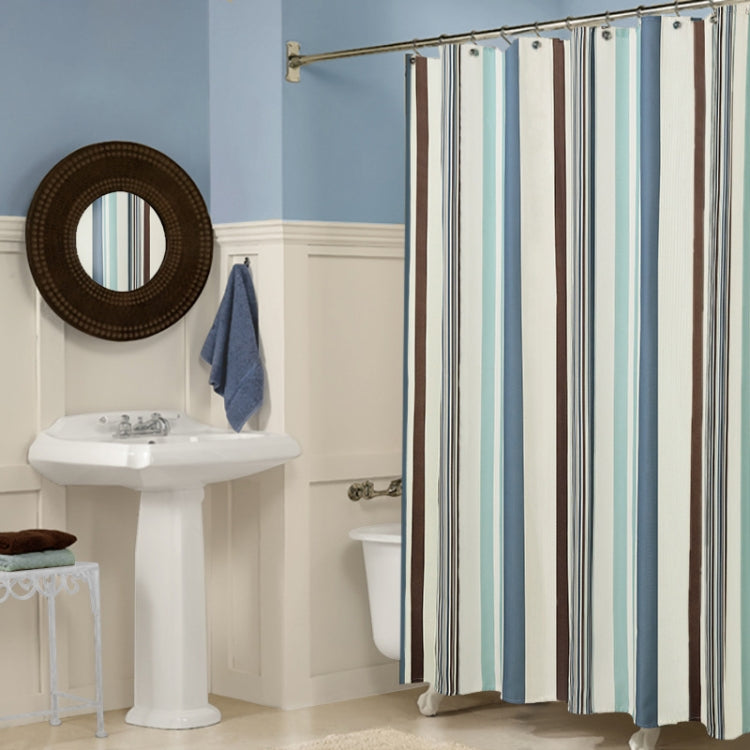 Tende da doccia in tessuto di poliestere impermeabile spesso a trama verticale multicolore, 180x180cm, 180x200cm, 200x180cm, 200x200cm, 200x220cm, 200x240cm, 180x220cm, 180x240cm, 150x180cm, 120x180cm