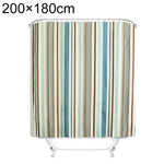 Tende da doccia in tessuto di poliestere impermeabile spesso a trama verticale multicolore, 180x180cm, 180x200cm, 200x180cm, 200x200cm, 200x220cm, 200x240cm, 180x220cm, 180x240cm, 150x180cm, 120x180cm