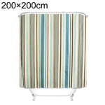 Tende da doccia in tessuto di poliestere impermeabile spesso a trama verticale multicolore, 180x180cm, 180x200cm, 200x180cm, 200x200cm, 200x220cm, 200x240cm, 180x220cm, 180x240cm, 150x180cm, 120x180cm