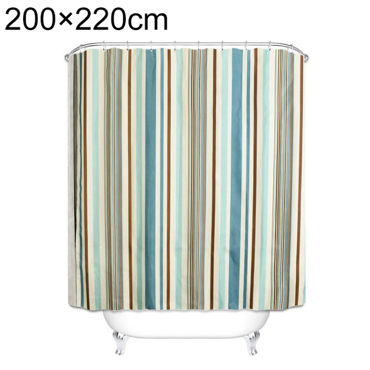 Tende da doccia in tessuto di poliestere impermeabile spesso a trama verticale multicolore, 180x180cm, 180x200cm, 200x180cm, 200x200cm, 200x220cm, 200x240cm, 180x220cm, 180x240cm, 150x180cm, 120x180cm