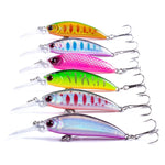 HENGJIA 10 PCS Long Throw Bionic Cocked Bocca Esca finta Pesca Ami tripli a tre ganasce, 10 PCS 1, 10 PCS 2, 10 PCS 3, 10 PCS 4, 10 PCS 5, 10 PCS 6