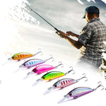 HENGJIA 10 PCS Long Throw Bionic Cocked Bocca Esca finta Pesca Ami tripli a tre ganasce, 10 PCS 1, 10 PCS 2, 10 PCS 3, 10 PCS 4, 10 PCS 5, 10 PCS 6