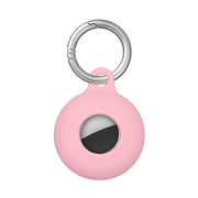 Custodia protettiva antiurto in silicone antigraffio cava a doppio lato con anello per gancio portachiavi, For AirTag