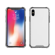 Telaio in TPU antiurto + custodia protettiva per pannello posteriore in acrilico, For iPhone X / XS, For iPhone XR, For iPhone XS Max