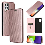 Struttura in fibra di carbonio Flip orizzontale magnetico Custodia in pelle TPU + PC + PU con slot per schede, For Oukitel C23 Pro, For Samsung Galaxy A22 4G, For ZTE Libero 5G