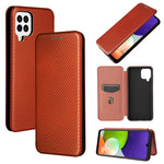 Struttura in fibra di carbonio Flip orizzontale magnetico Custodia in pelle TPU + PC + PU con slot per schede, For Oukitel C23 Pro, For Samsung Galaxy A22 4G, For ZTE Libero 5G