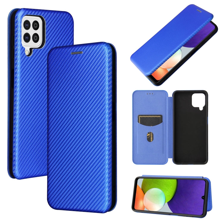 Struttura in fibra di carbonio Flip orizzontale magnetico Custodia in pelle TPU + PC + PU con slot per schede, For Oukitel C23 Pro, For Samsung Galaxy A22 4G, For ZTE Libero 5G