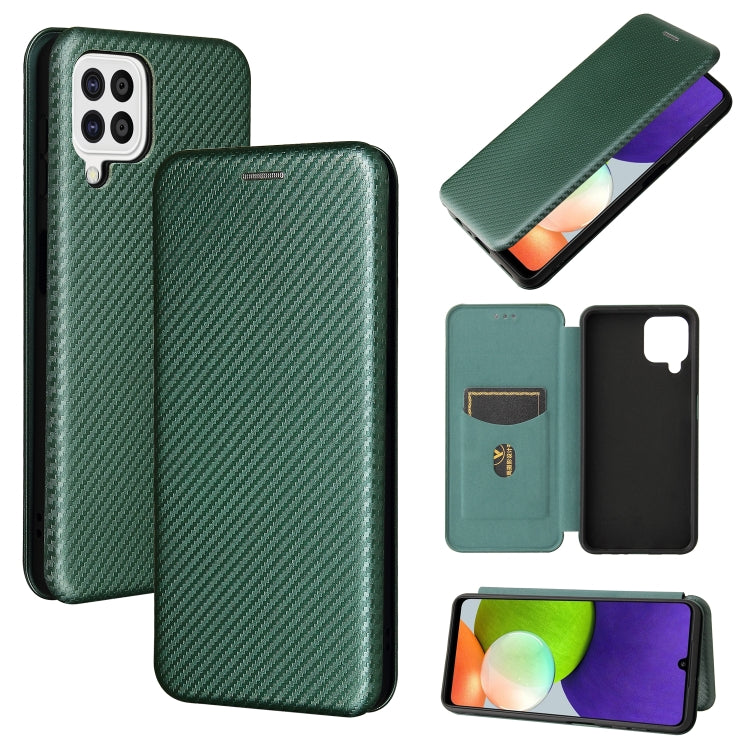 Struttura in fibra di carbonio Flip orizzontale magnetico Custodia in pelle TPU + PC + PU con slot per schede, For Oukitel C23 Pro, For Samsung Galaxy A22 4G, For ZTE Libero 5G