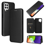 Struttura in fibra di carbonio Flip orizzontale magnetico Custodia in pelle TPU + PC + PU con slot per schede, For Oukitel C23 Pro, For Samsung Galaxy A22 4G, For ZTE Libero 5G