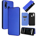 Struttura in fibra di carbonio Flip orizzontale magnetico Custodia in pelle TPU + PC + PU con slot per schede, For Oukitel C23 Pro, For Samsung Galaxy A22 4G, For ZTE Libero 5G