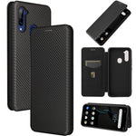 Struttura in fibra di carbonio Flip orizzontale magnetico Custodia in pelle TPU + PC + PU con slot per schede, For Oukitel C23 Pro, For Samsung Galaxy A22 4G, For ZTE Libero 5G