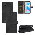 Tinta unita Skin Feel Fibbia magnetica Flip orizzontale Custodia in pelle PU con struttura in vitello con supporto e slot per schede e portafoglio, For OPPO Realme C11 (2021) / Realme C20, For TCL 20 Pro 5G, For TCL 20S, For Tone e21