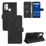 Tinta unita Skin Feel Fibbia magnetica Flip orizzontale Custodia in pelle PU con struttura in vitello con supporto e slot per schede e portafoglio, For OPPO Realme C11 (2021) / Realme C20, For TCL 20 Pro 5G, For TCL 20S, For Tone e21