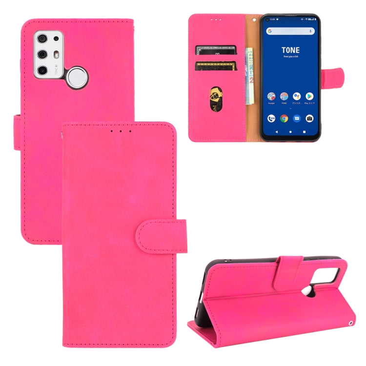 Tinta unita Skin Feel Fibbia magnetica Flip orizzontale Custodia in pelle PU con struttura in vitello con supporto e slot per schede e portafoglio, For OPPO Realme C11 (2021) / Realme C20, For TCL 20 Pro 5G, For TCL 20S, For Tone e21