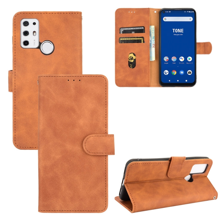 Tinta unita Skin Feel Fibbia magnetica Flip orizzontale Custodia in pelle PU con struttura in vitello con supporto e slot per schede e portafoglio, For OPPO Realme C11 (2021) / Realme C20, For TCL 20 Pro 5G, For TCL 20S, For Tone e21