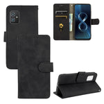 Tinta unita Skin Feel Fibbia magnetica Flip orizzontale Custodia in pelle PU con struttura in vitello con supporto e slot per schede e portafoglio, For Asus Zenfone 8 / ZS590KS (8 Mini)