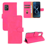 Tinta unita Skin Feel Fibbia magnetica Flip orizzontale Custodia in pelle PU con struttura in vitello con supporto e slot per schede e portafoglio, For Asus Zenfone 8 / ZS590KS (8 Mini)