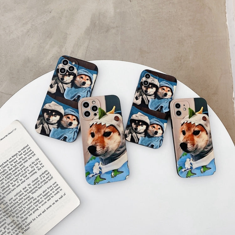 Custodia protettiva in TPU con motivo colorato per iPhone 12