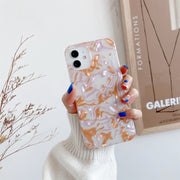 Shell Texture IMD Custodia protettiva in TPU a mezza copertura, For iPhone 11, For iPhone 11 Pro, For iPhone 11 Pro Max, For iPhone 12 mini, For iPhone 12 / 12 Pro, For iPhone 12 Pro Max