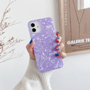 Shell Texture IMD Custodia protettiva in TPU a mezza copertura, For iPhone 11, For iPhone 11 Pro, For iPhone 11 Pro Max, For iPhone 12 mini, For iPhone 12 / 12 Pro, For iPhone 12 Pro Max