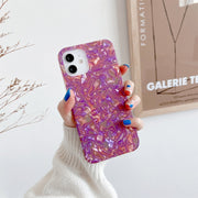 Shell Texture IMD Custodia protettiva in TPU a mezza copertura, For iPhone 11, For iPhone 11 Pro, For iPhone 11 Pro Max, For iPhone 12 mini, For iPhone 12 / 12 Pro, For iPhone 12 Pro Max