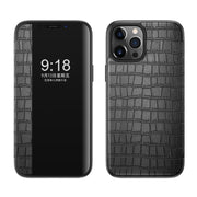 Custodia in pelle a vibrazione orizzontale con finestra di visualizzazione della trama del coccodrillo, For iPhone 11, For iPhone 11 Pro, For iPhone 11 Pro Max