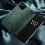 Custodia in pelle con finestra per iPhone 11