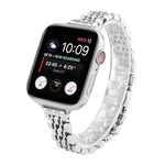 Cinturino cinturino in acciaio inossidabile con sette perline a vita piccola per Apple Watch Series 6 SE &, For Apple Watch Ultra 49mm / Series 8&7 45mm / SE 2&6&SE&5&4 44mm / 3&2&1 42mm                                                                  ...