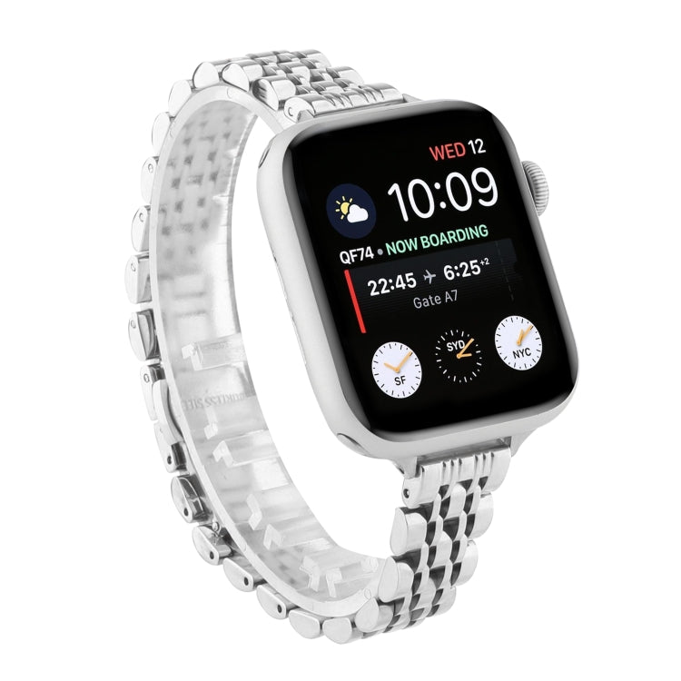 Cinturino cinturino in acciaio inossidabile con sette perline a vita piccola per Apple Watch Series 6 SE &, For Apple Watch Ultra 49mm / Series 8&7 45mm / SE 2&6&SE&5&4 44mm / 3&2&1 42mm                                                                  ...