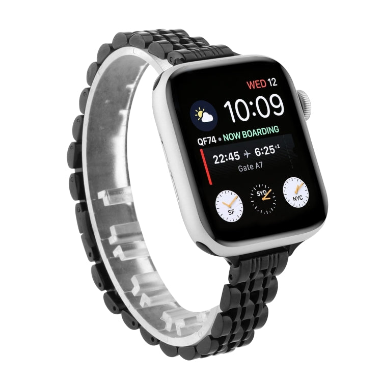 Cinturino cinturino in acciaio inossidabile con sette perline a vita piccola per Apple Watch Series 6 SE &, For Apple Watch Series 7 45mm / 6 & SE & 5 & 4 44mm / 3 & 2 & 1 42mm, For Apple Watch Series 8&7 41mm / SE 2&6&SE&5&4 40mm / 3&2&1 38mm