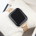Cinturino cinturino in acciaio inossidabile con sette perline a vita piccola per Apple Watch Series 6 SE &, For Apple Watch Series 7 45mm / 6 & SE & 5 & 4 44mm / 3 & 2 & 1 42mm, For Apple Watch Series 8&7 41mm / SE 2&6&SE&5&4 40mm / 3&2&1 38mm         ...