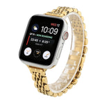 Cinturino cinturino in acciaio inossidabile con sette perline a vita piccola per Apple Watch Series 6 SE &, For Apple Watch Series 7 45mm / 6 & SE & 5 & 4 44mm / 3 & 2 & 1 42mm, For Apple Watch Series 8&7 41mm / SE 2&6&SE&5&4 40mm / 3&2&1 38mm         ...