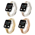 Cinturino cinturino in acciaio inossidabile con sette perline a vita piccola per Apple Watch Series 6 SE &, For Apple Watch Series 7 45mm / 6 & SE & 5 & 4 44mm / 3 & 2 & 1 42mm, For Apple Watch Series 8&7 41mm / SE 2&6&SE&5&4 40mm / 3&2&1 38mm         ...