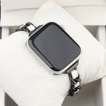 Cinturino cinturino in acciaio inossidabile con sette perline a vita piccola per Apple Watch Series 6 SE &, For Apple Watch Ultra 49mm / Series 8&7 45mm / SE 2&6&SE&5&4 44mm / 3&2&1 42mm, For Apple Watch Series 8&7 41mm / SE 2&6&SE&5&4 40mm / 3&2&1 38m...