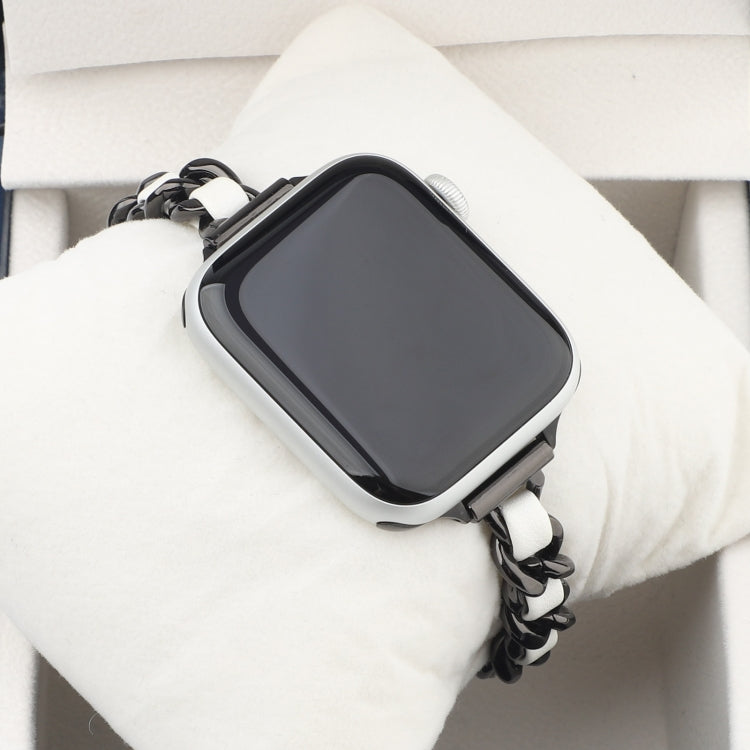 Cinturino cinturino in acciaio inossidabile con sette perline a vita piccola per Apple Watch Series 6 SE &, For Apple Watch Ultra 49mm / Series 8&7 45mm / SE 2&6&SE&5&4 44mm / 3&2&1 42mm, For Apple Watch Series 8&7 41mm / SE 2&6&SE&5&4 40mm / 3&2&1 38m...