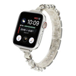 Cinturino cinturino in acciaio inossidabile con sette perline a vita piccola per Apple Watch Series 6 SE &, For Apple Watch Ultra 49mm / Series 8&7 45mm / SE 2&6&SE&5&4 44mm / 3&2&1 42mm, For Apple Watch Series 8&7 41mm / SE 2&6&SE&5&4 40mm / 3&2&1 38m...