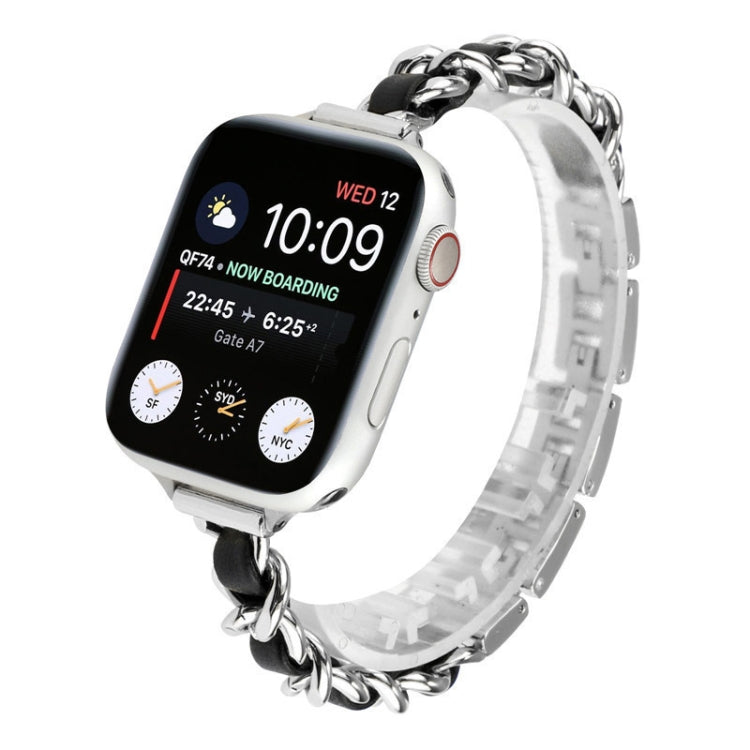 Cinturino cinturino in acciaio inossidabile con sette perline a vita piccola per Apple Watch Series 6 SE &, For Apple Watch Ultra 49mm / Series 8&7 45mm / SE 2&6&SE&5&4 44mm / 3&2&1 42mm, For Apple Watch Series 8&7 41mm / SE 2&6&SE&5&4 40mm / 3&2&1 38m...