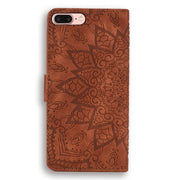Custodia in pelle goffrata per iPhone
