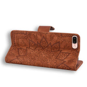 Custodia in pelle goffrata per iPhone