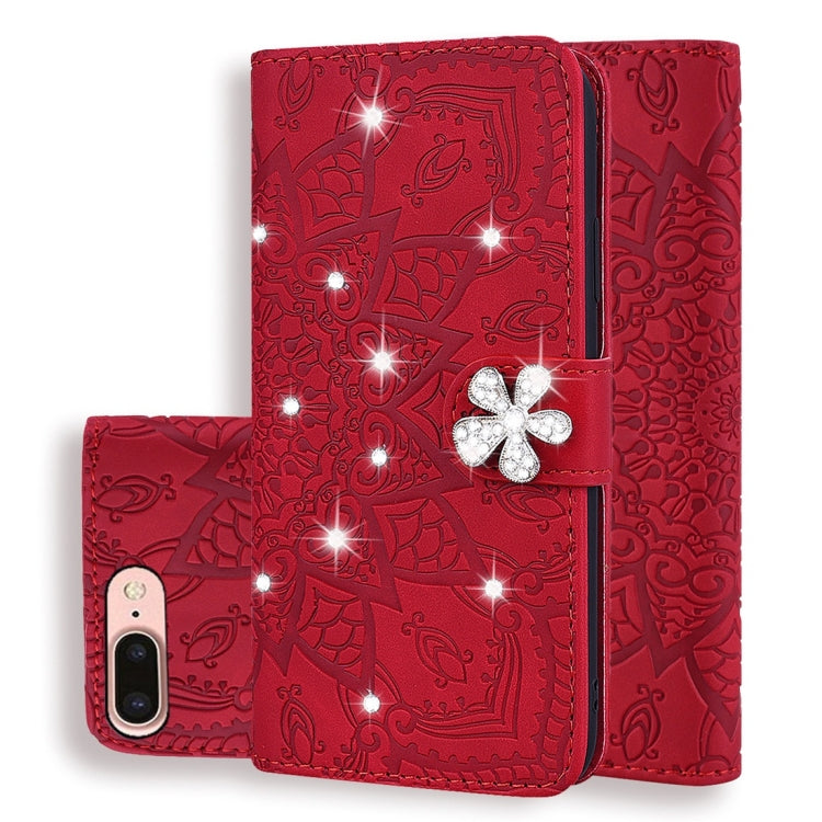 Custodia portafoglio in pelle goffrata per iPhone